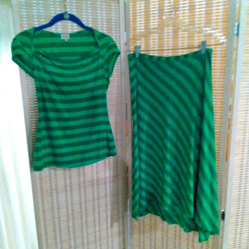 Two piece skirt/shirt